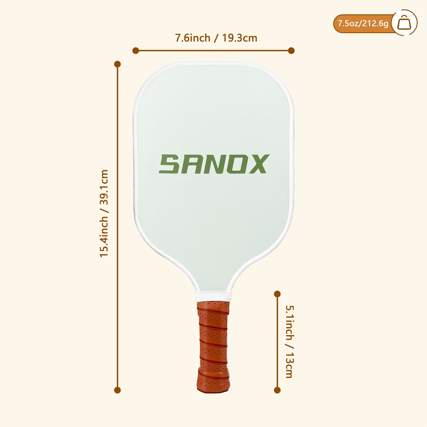 Unisex Avocado Pattern Pickleball Paddle – Fiberglass Construction, PP Honeycomb Core, Cold-Pressed Design, Beginner-Friendly, Perfect for Independence Day and Thanksgiving Celebrations