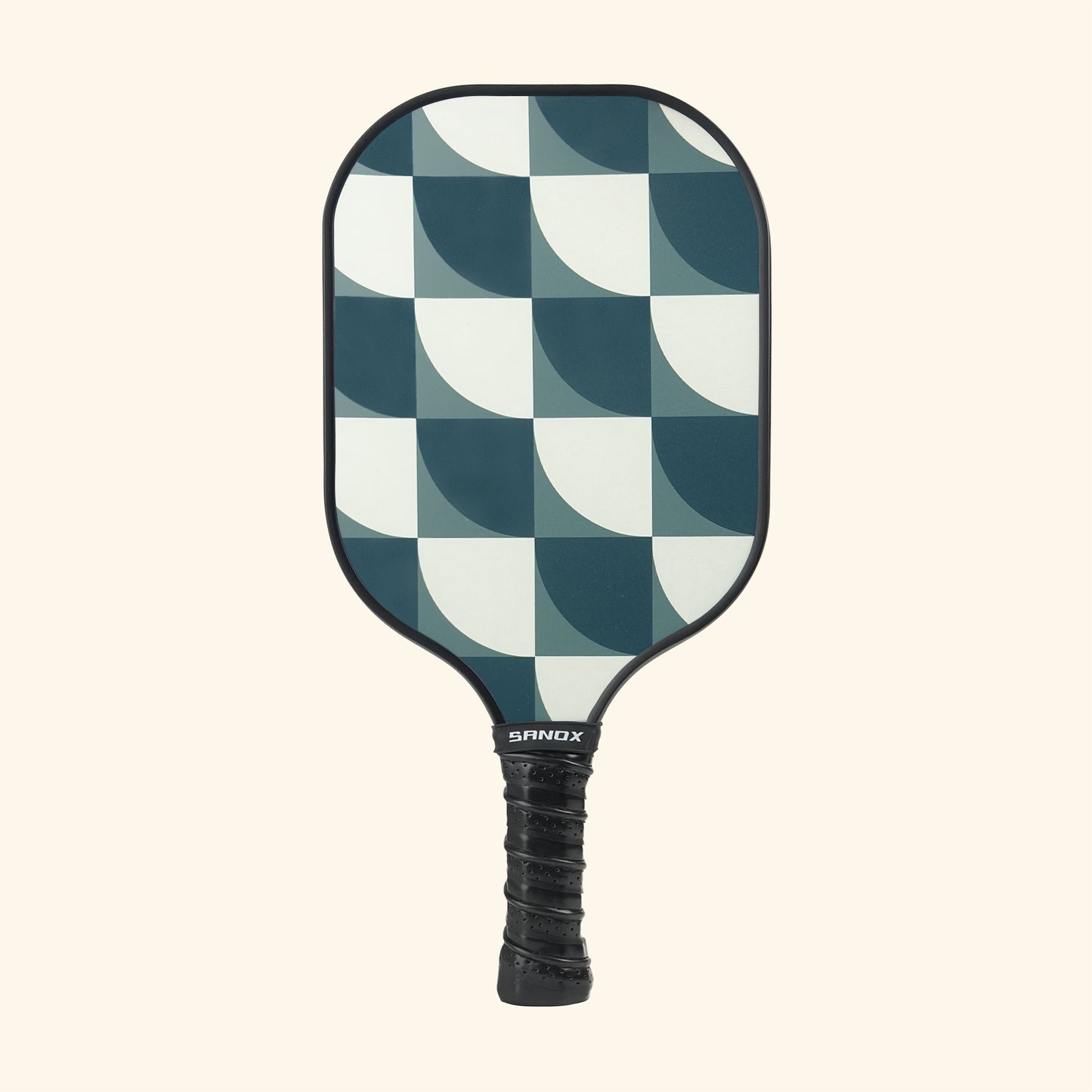 Unisex Pickleball Paddle with Nantucket Pattern – Fiberglass, Honeycomb Core, Cold-Pressed Design, Waterproof Edge Guard