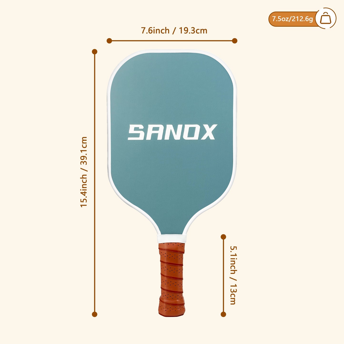 Brooklyn Fiberglass Pickleball Paddle – Beginner-Friendly, Durable & Lightweight, Honeycomb Core for Enhanced Control, Best Choice for Christmas, Perfect Thanksgiving Gift