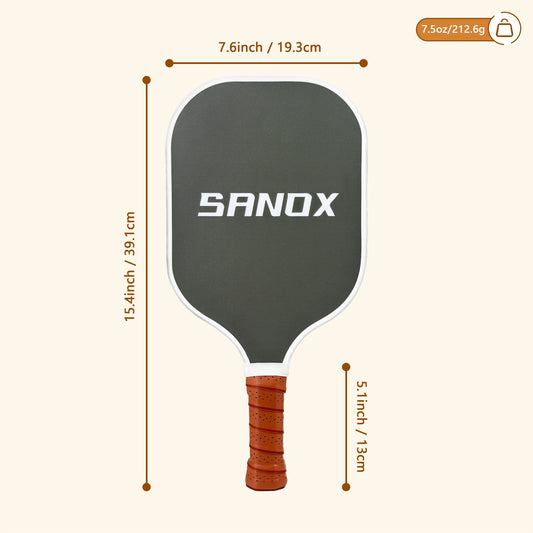 1pc Harbor Series Unisex-Adult Pickleball Paddle - Cold Pressed Fiberglass Surface, PP Honeycomb Core, Waterproof Edge Guard, Sweat-Proof Grip, USA Approved - Ideal for Thanksgiving & Independence Day Festivities