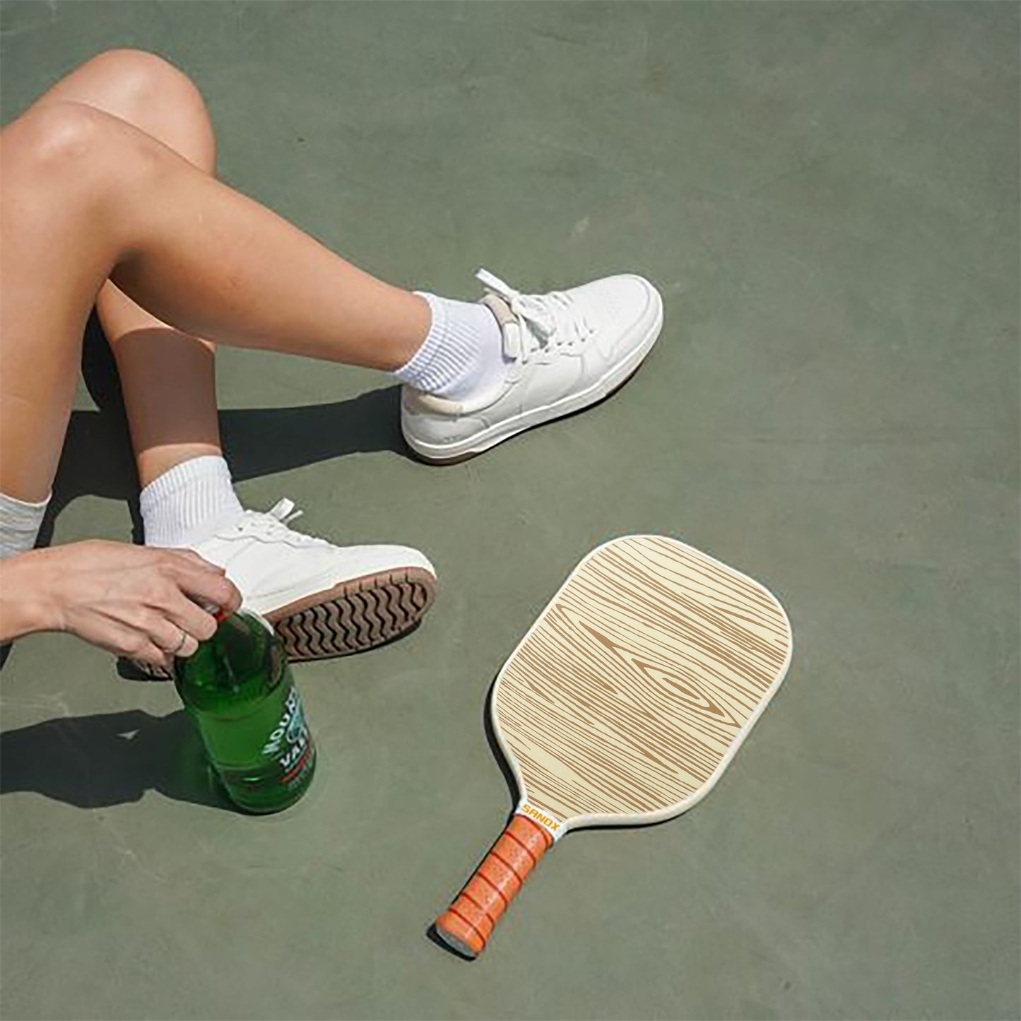 1pc Fiberglass Pickleball Paddle] SANOX Unisex Fiberglass Pickleball Paddle with PP Honeycomb Core, Cold-Pressed Design, Ideal for Casual Play – Waterproof, USA Pickleball Approved, with Grip, Perfect for Independence Day & Thanksgiving Events (1-Pack)