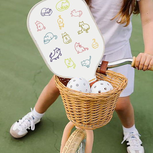 Stray Cat Planet Design Pickleball Paddle – Durable Fiberglass, USA Pickleball Approved, Waterproof Edge Guard